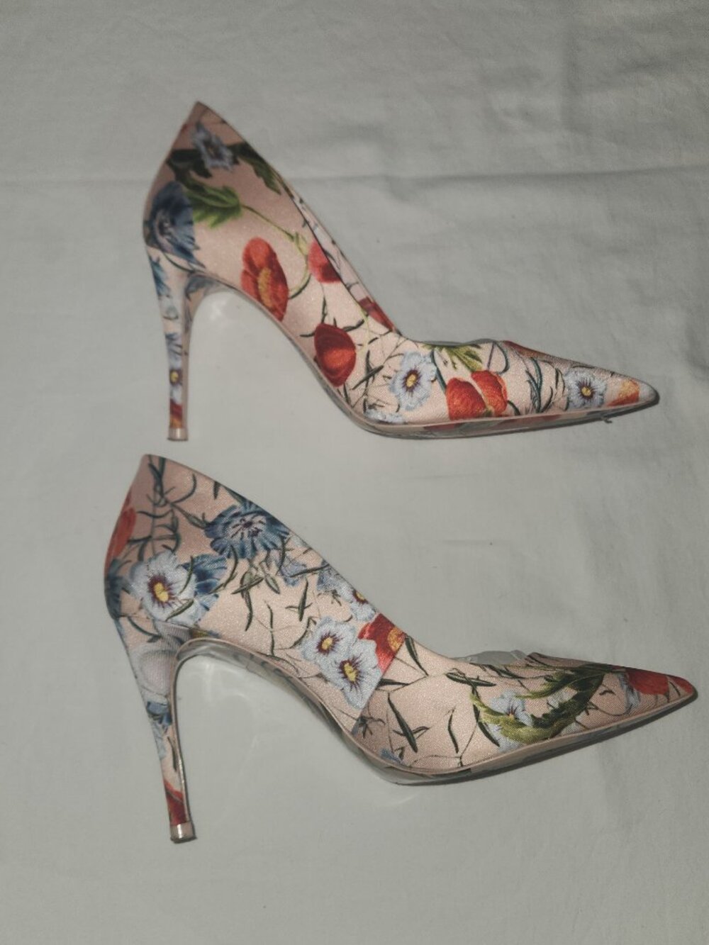 Aldo Pink Floral Pumps Size 8